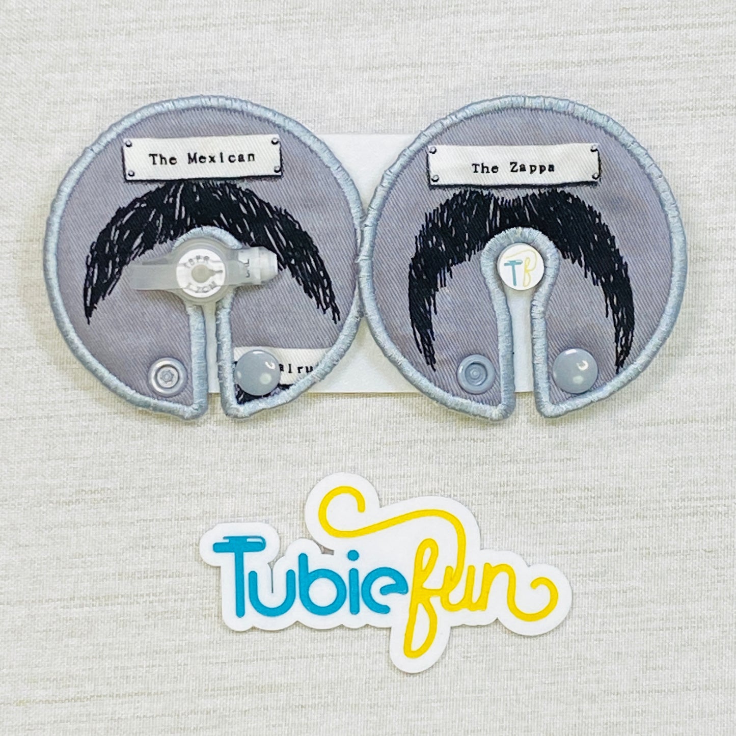 Button Pad Cover Large - Moustaches