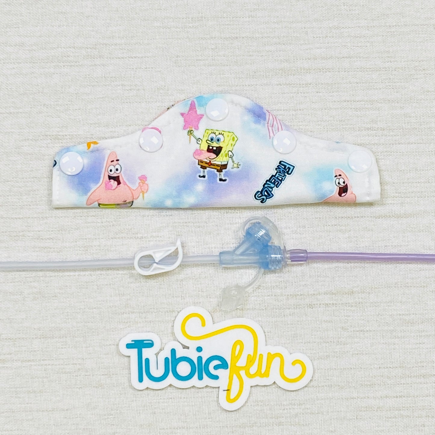 Feeding Tube Connection Cover - Square Pants and Friends