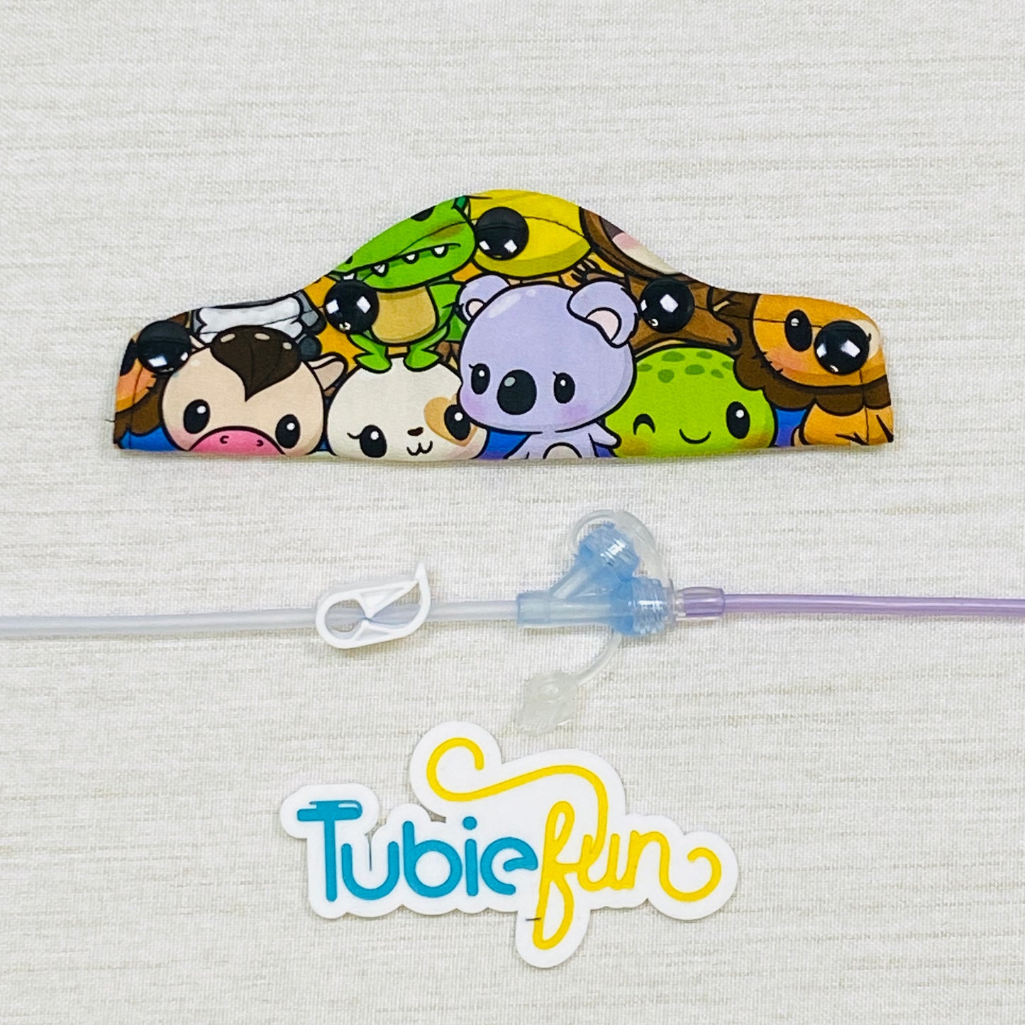 Feeding Tube Connection Cover - Cute Animals