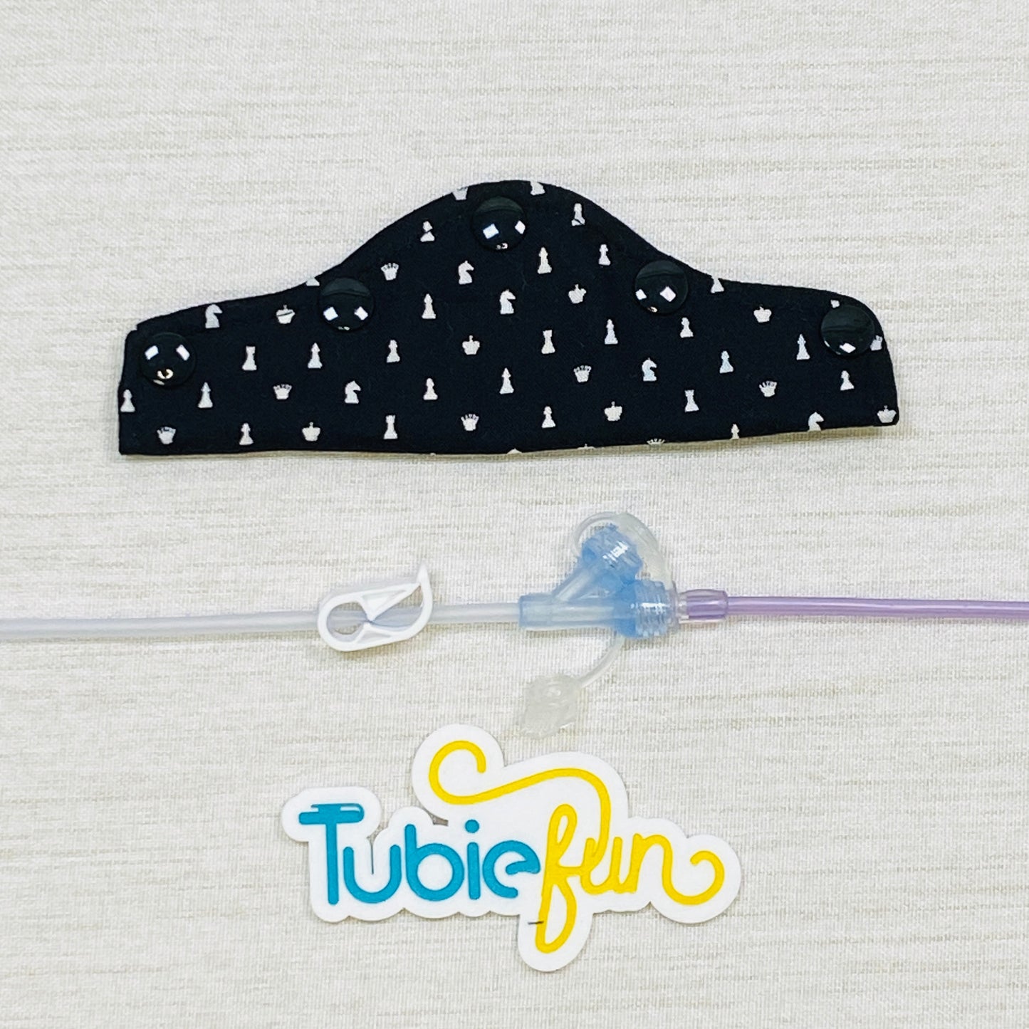 Feeding Tube Connection Cover - Chess Pieces