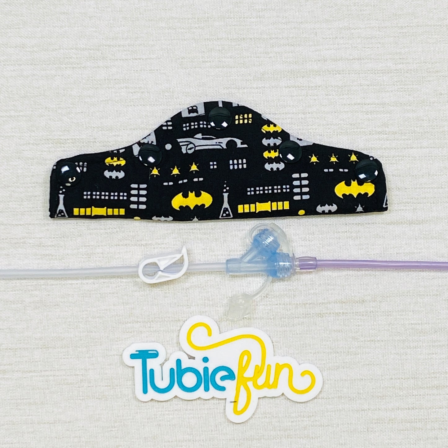 Feeding Tube Connection Cover - Bat Symbols