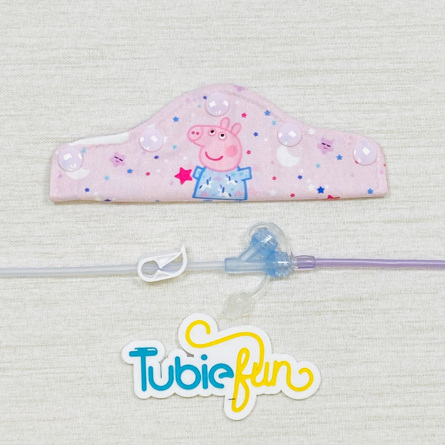 Feeding Tube Connection Cover - Pink Pig
