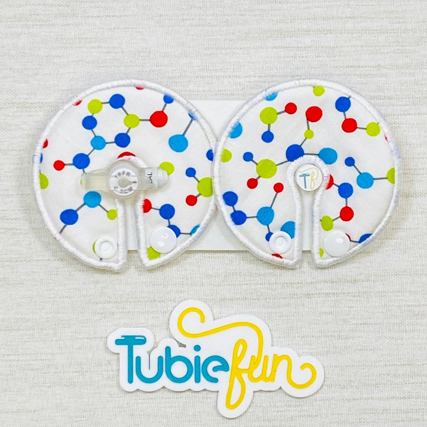 Button Pad Cover Large - Molecules