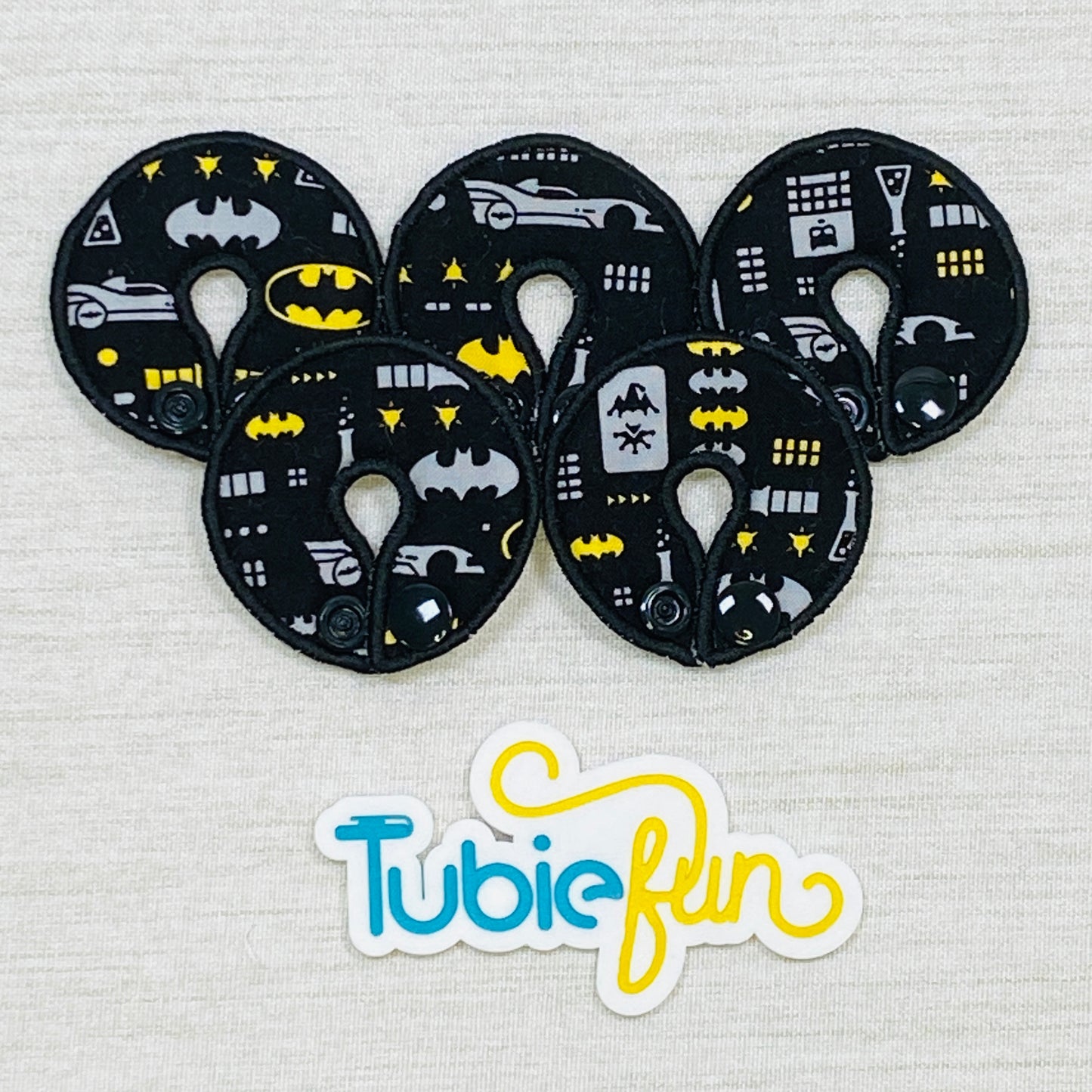 G-Tube Button Pad Cover - Bat Hero