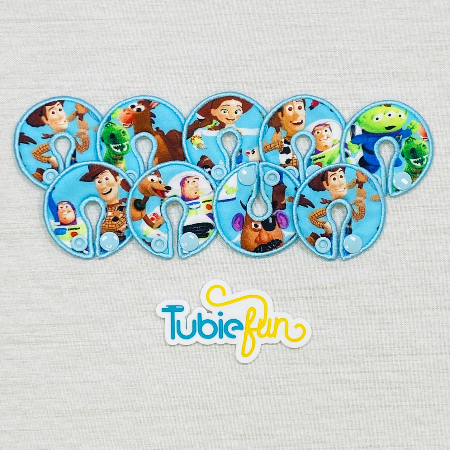 G-Tube Button Pad Cover - Toy Friends