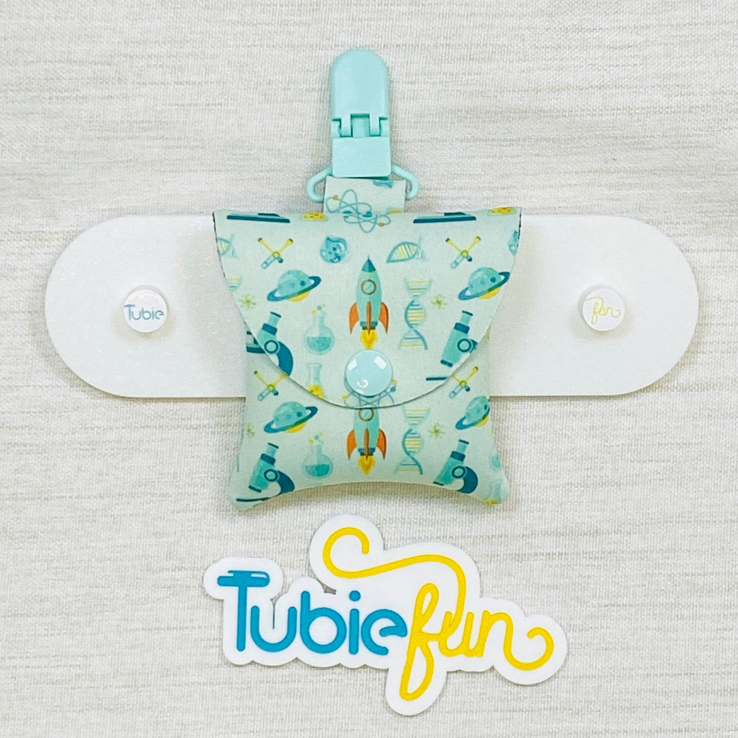 Neoprene Tubing Pouch - Science and Rockets