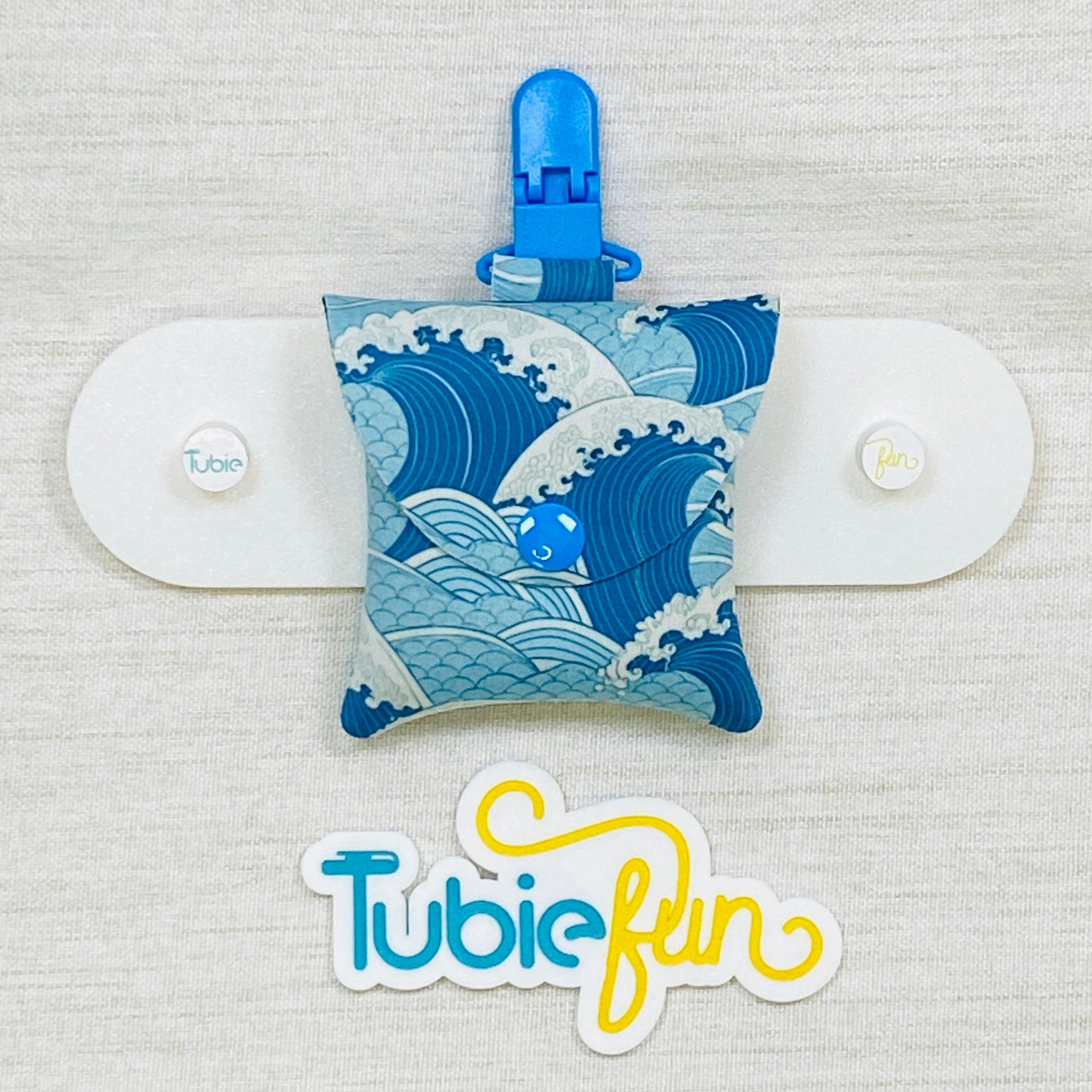 Neoprene Tubing Pouch - Waves