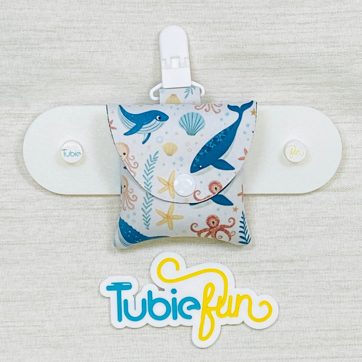 Neoprene Tubing Pouch - Sea Creatures
