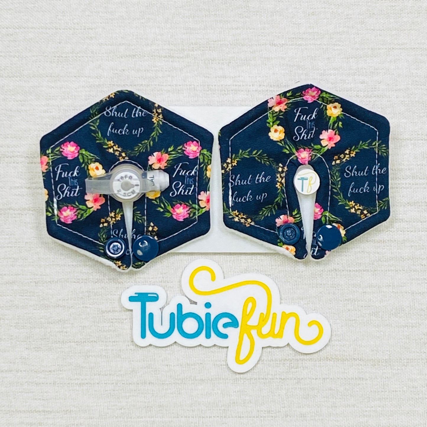 Hexagon G-Tube Button Pad Cover - Stuff This