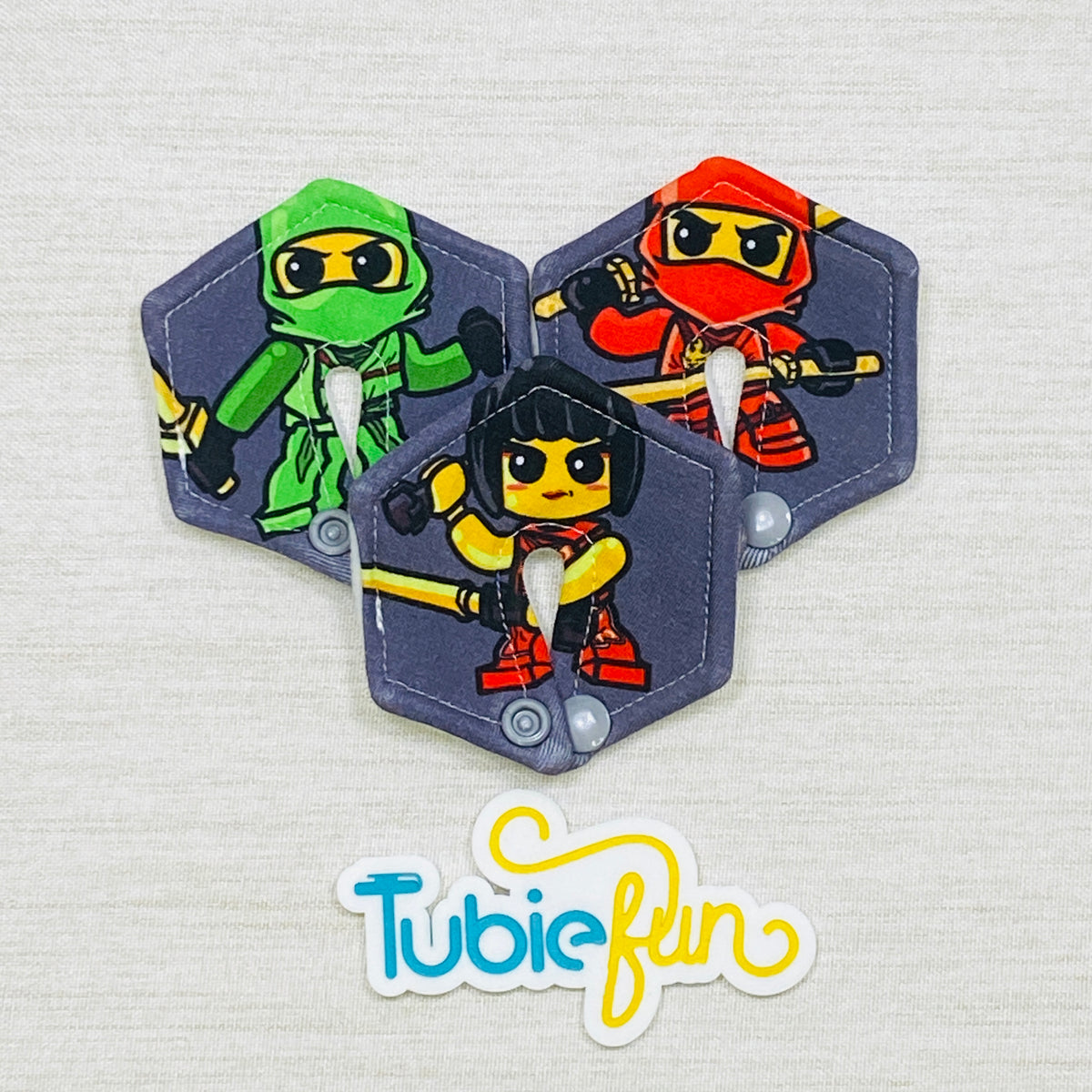 Hexagon G-Tube Button Pad Cover - Ninja Blocks