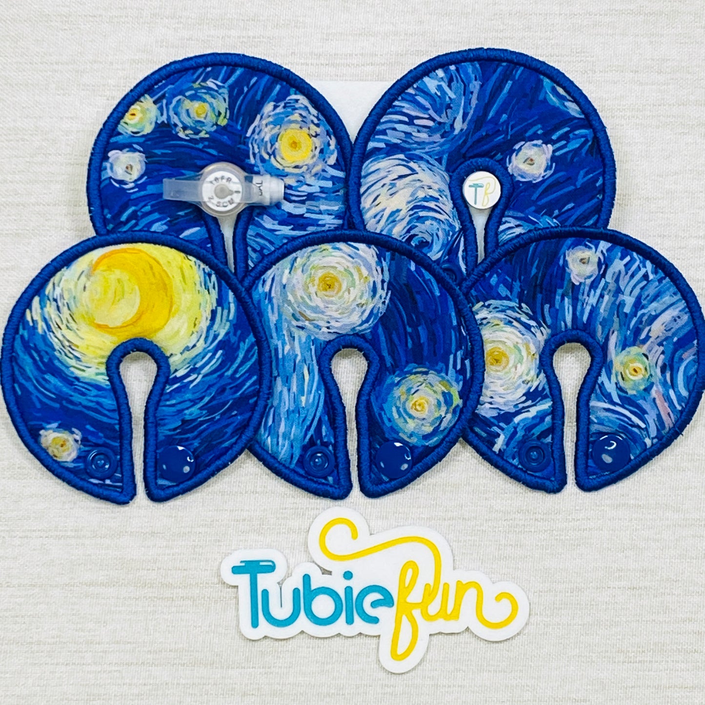 Button Pad Cover Large - Starry Night