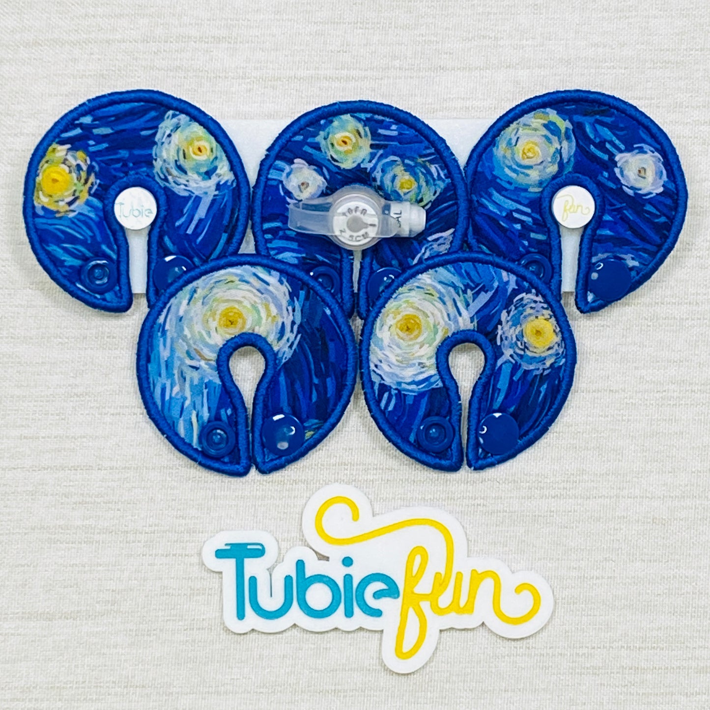 G-Tube Button Pad Cover - Starry Night