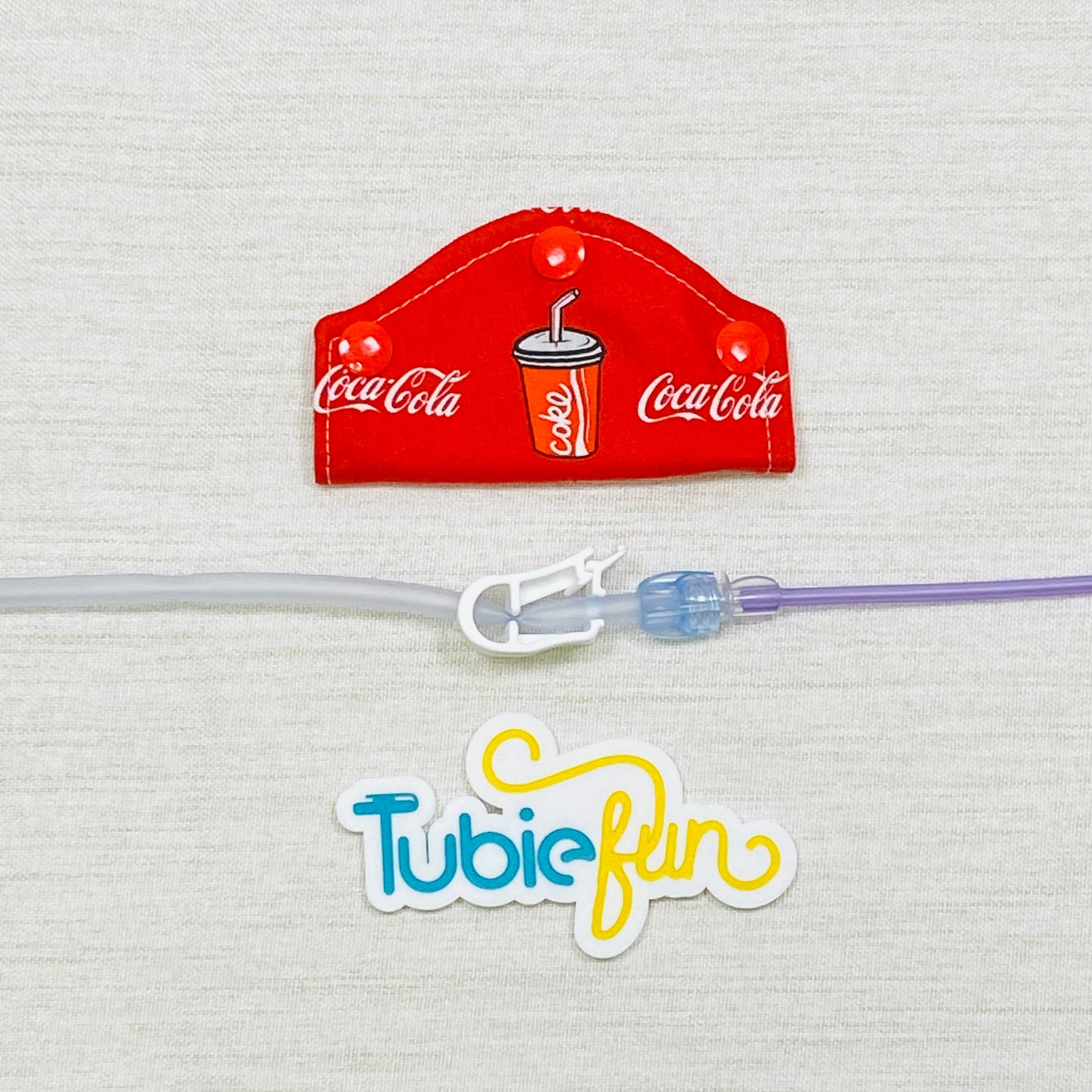 Feeding Tube Mini Connection Cover - Cola