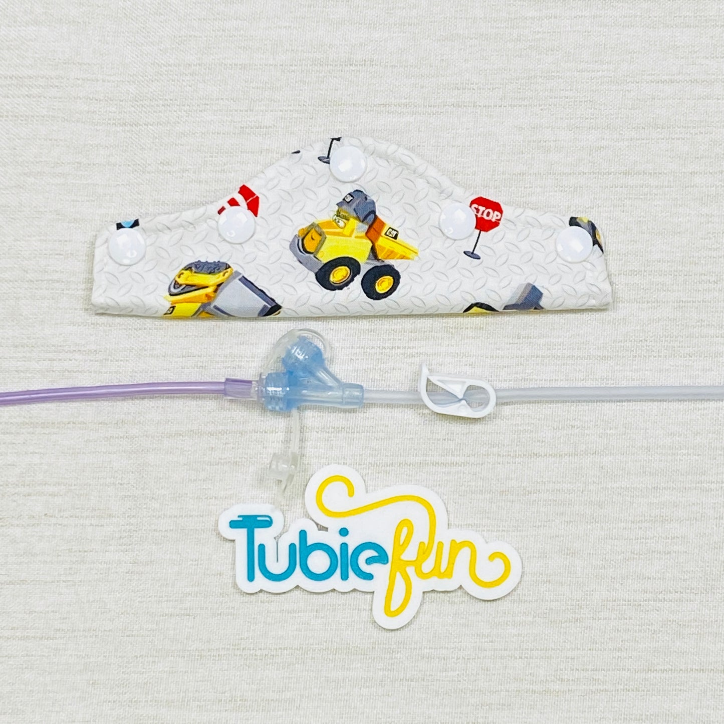 Feeding Tube Connection Cover - Yellow Truck