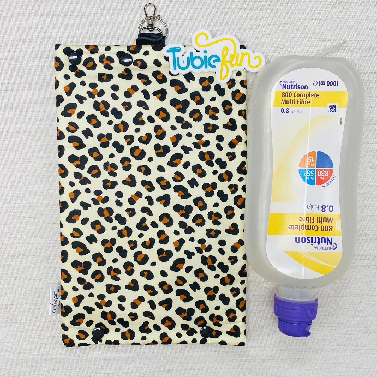 Insulated Milk Bag Suitable for 1L Flocare Bottle - Leopard Print