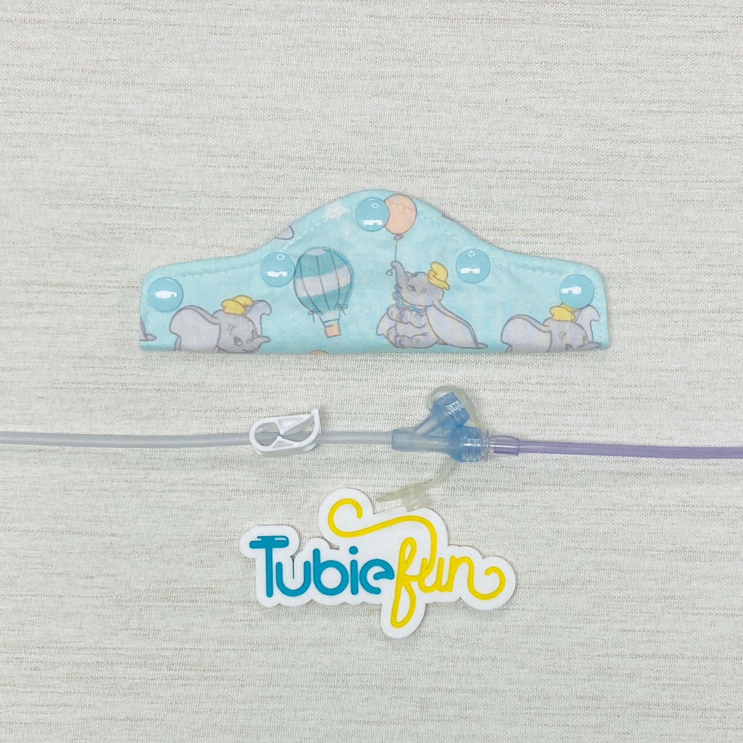 Feeding Tube Connection Cover - Flying Elephant
