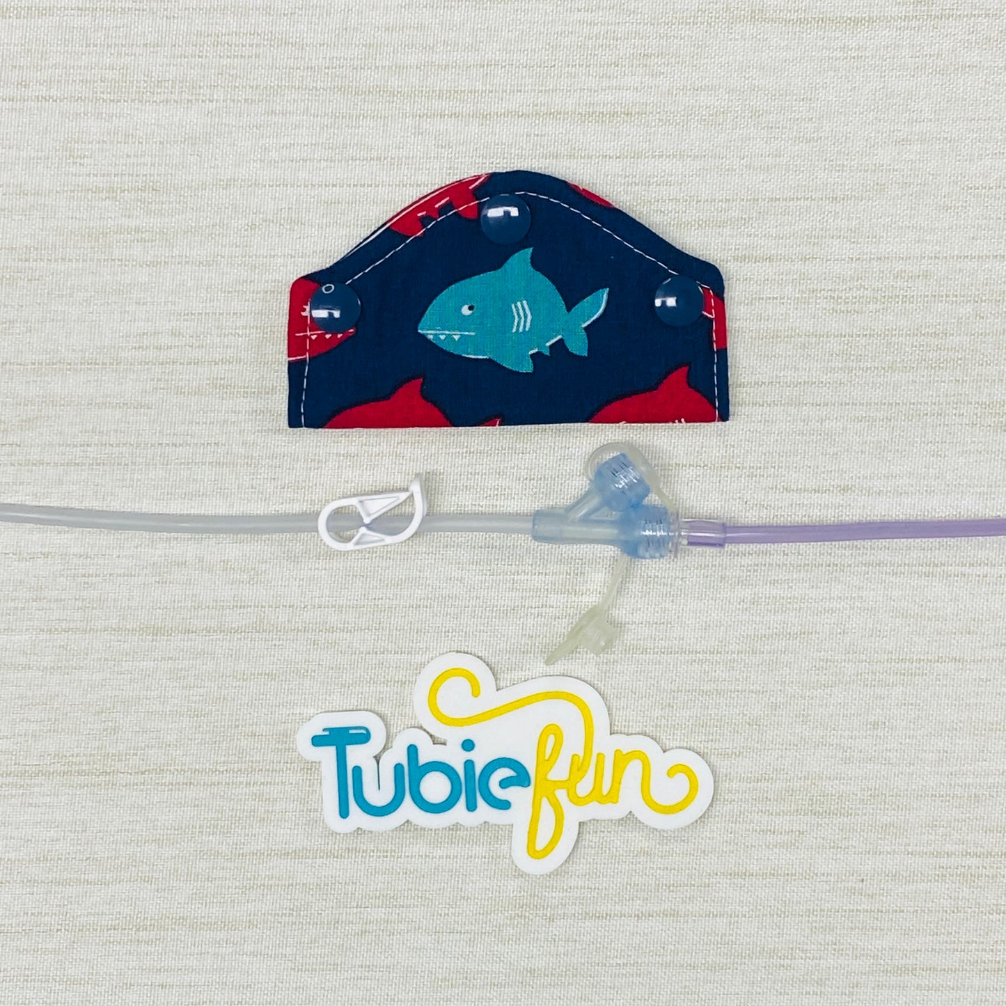 Feeding Tube Mini Connection Cover - Sharks
