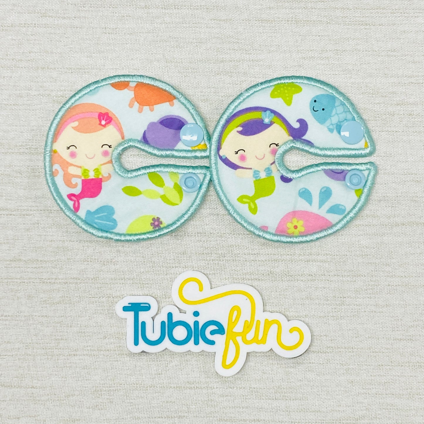 Button Pad Cover Large - Mermaids and Friends