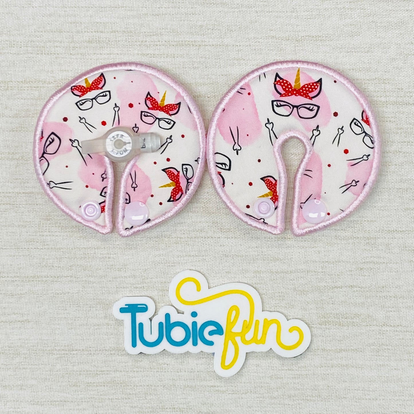 Button Pad Cover Large - Upset Unicorn