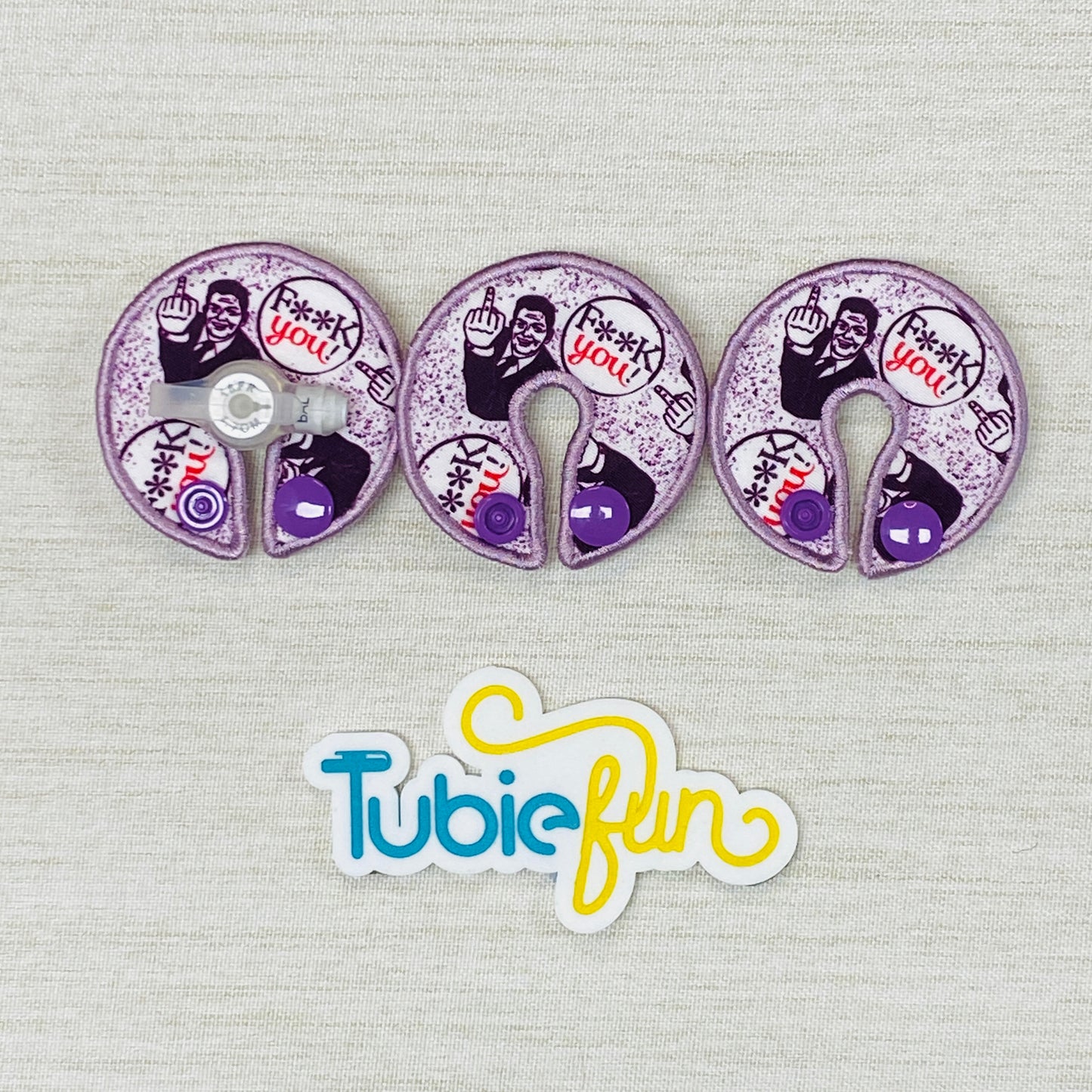 G-Tube Button Pad Cover - F You