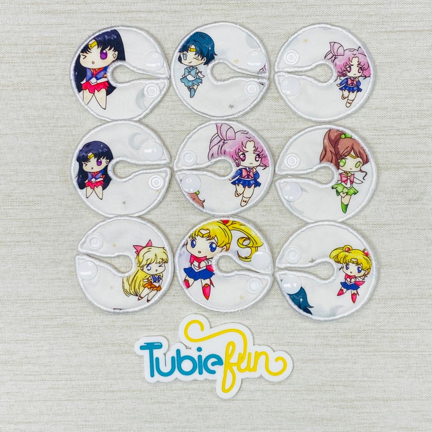 G-Tube Button Pad Cover - Moon Girls