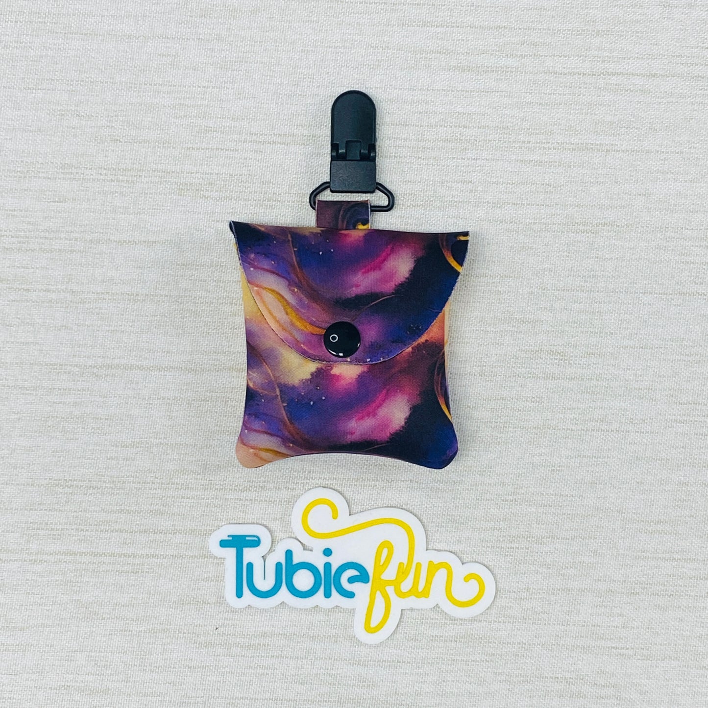 Neoprene Tubing Pouch - Purple Smoke
