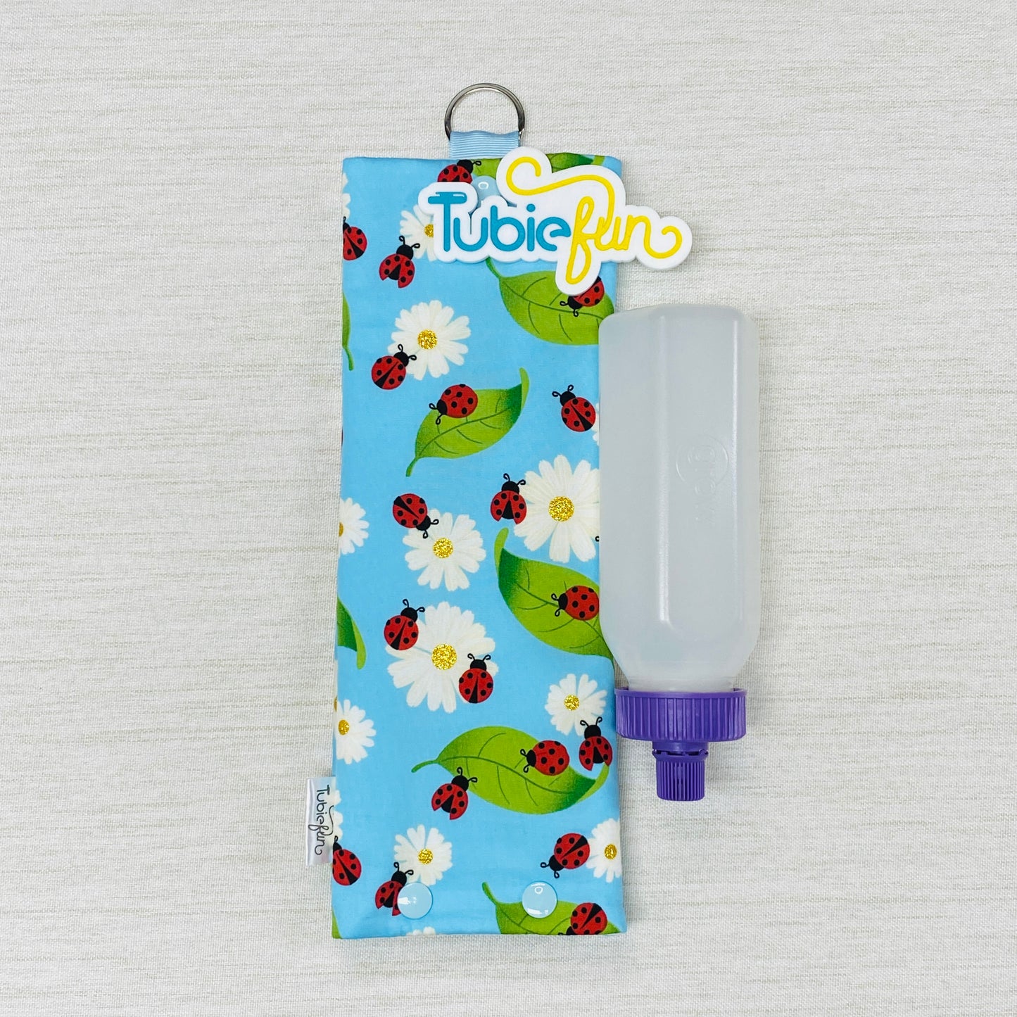 Insulated Milk Bag Suitable for 250ml Bottle in - Daisies and Ladybugs
