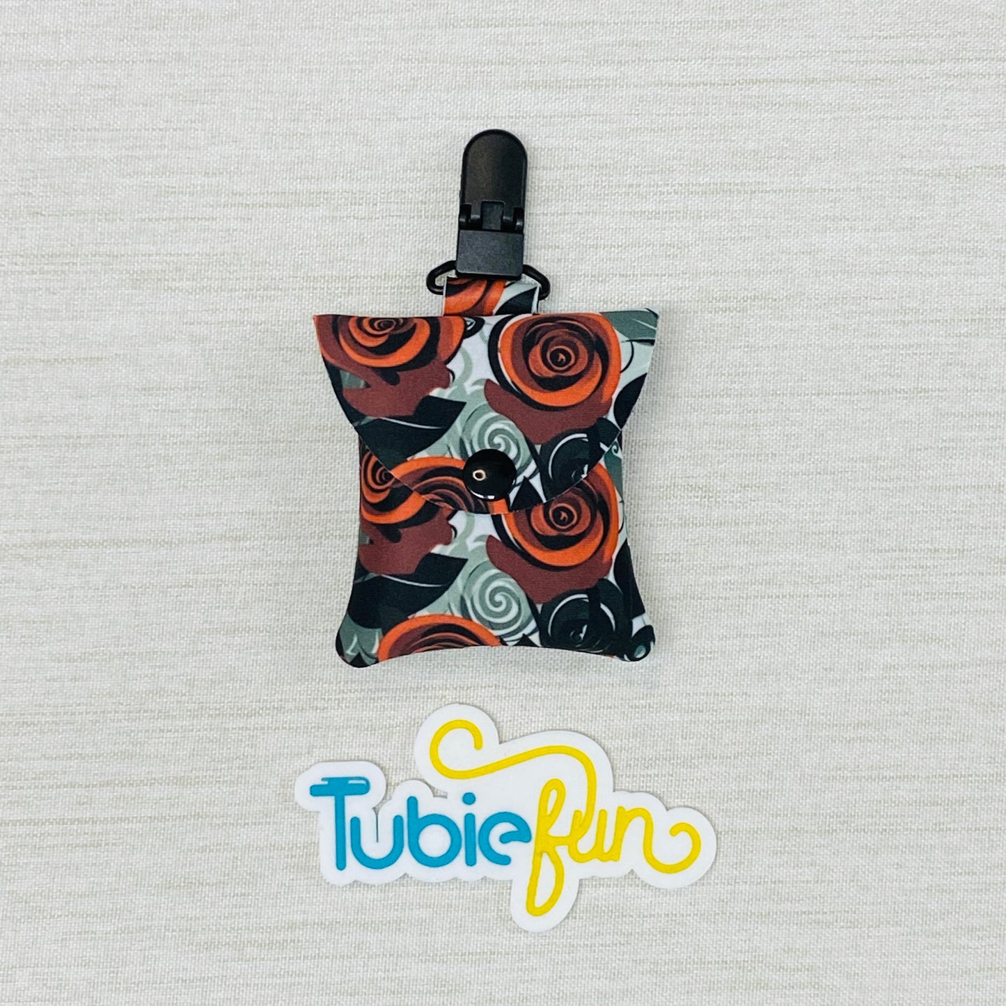 Neoprene Tubing Pouch - Roses