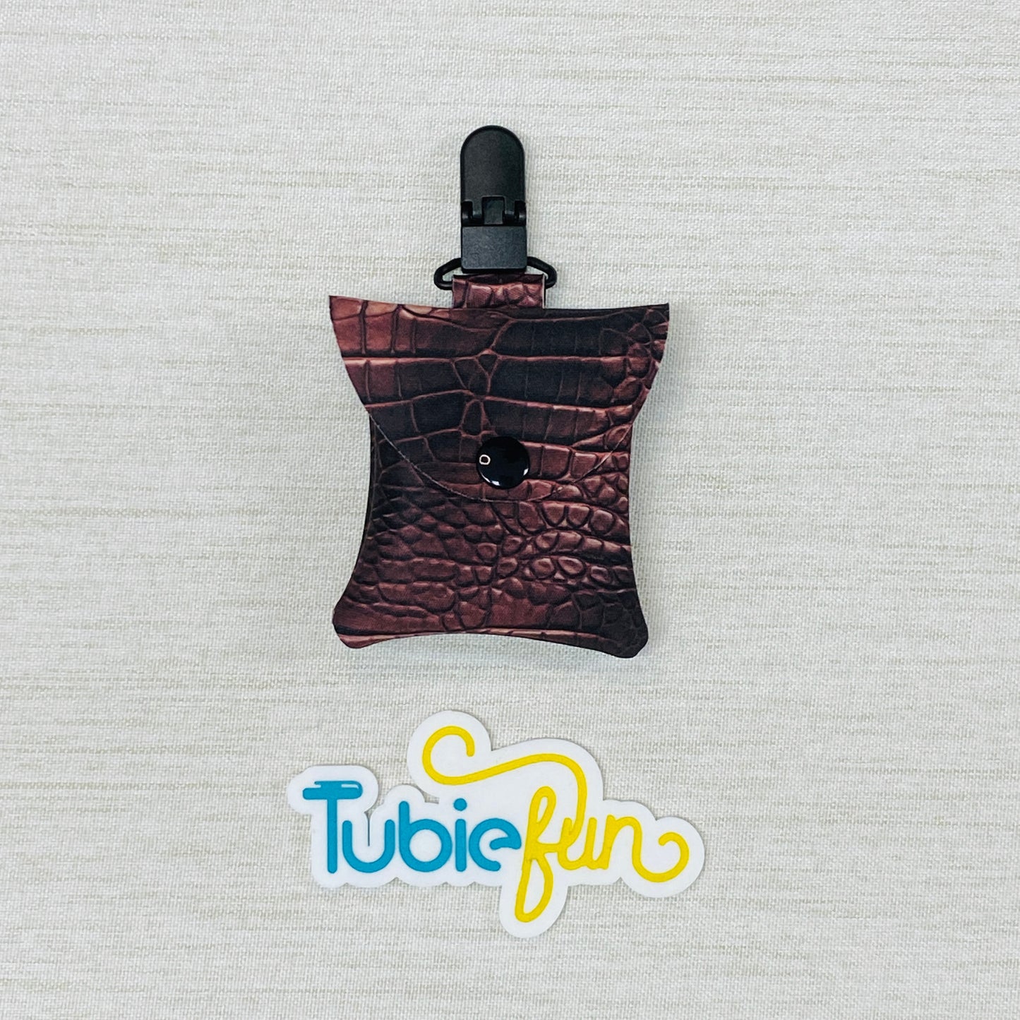 Neoprene Tubing Pouch - Leather Print