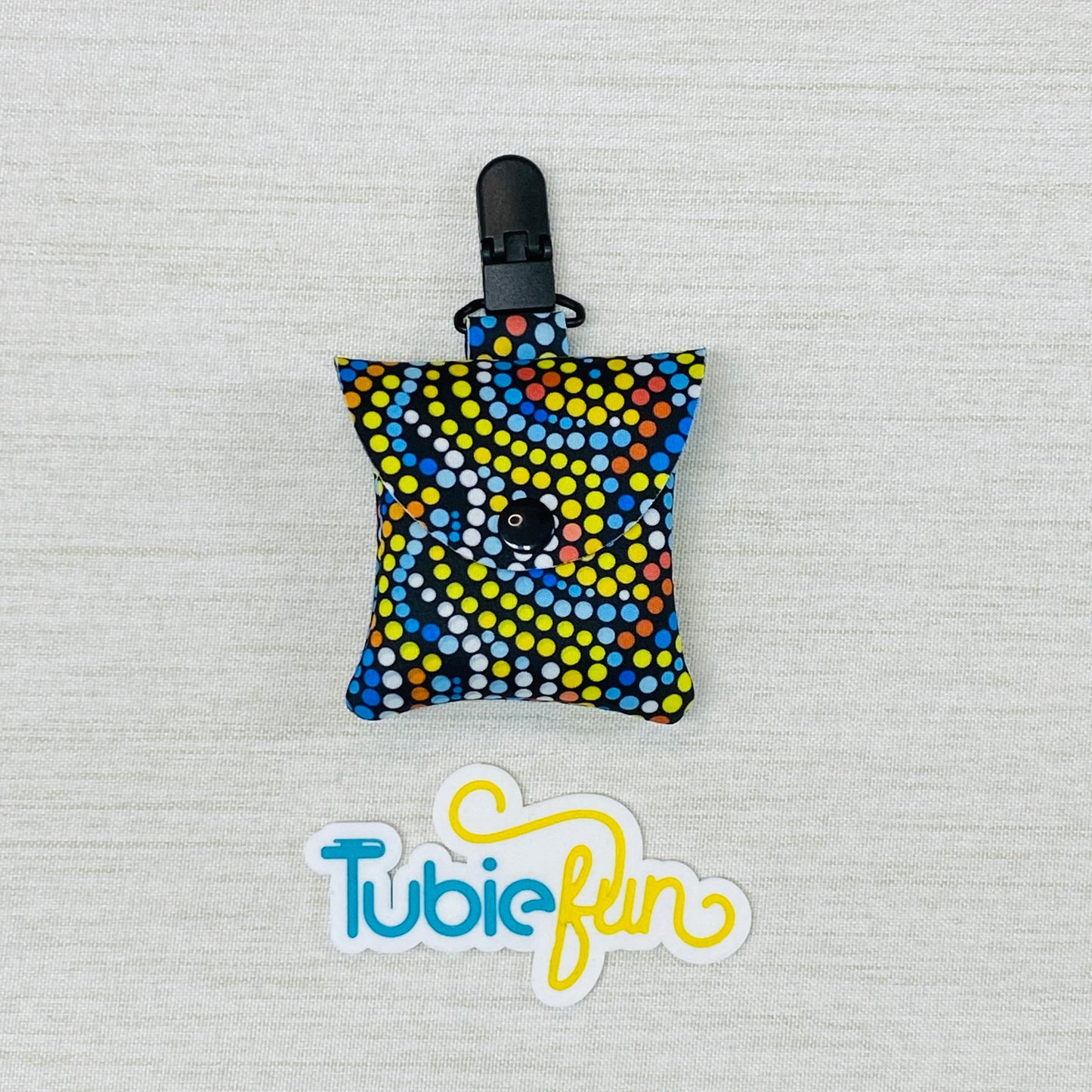 Neoprene Tubing Pouch - Spotty Art