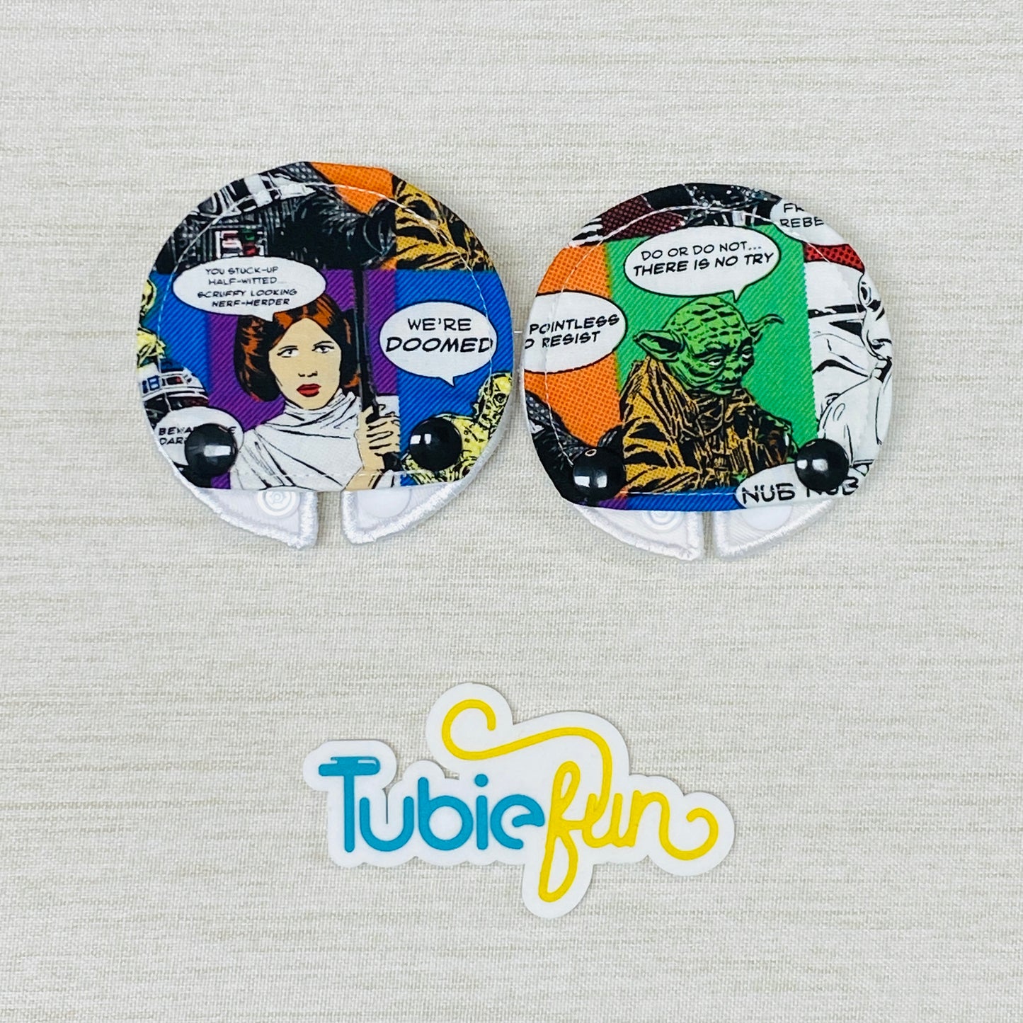 Covered Button Pad - Comic Star Characters