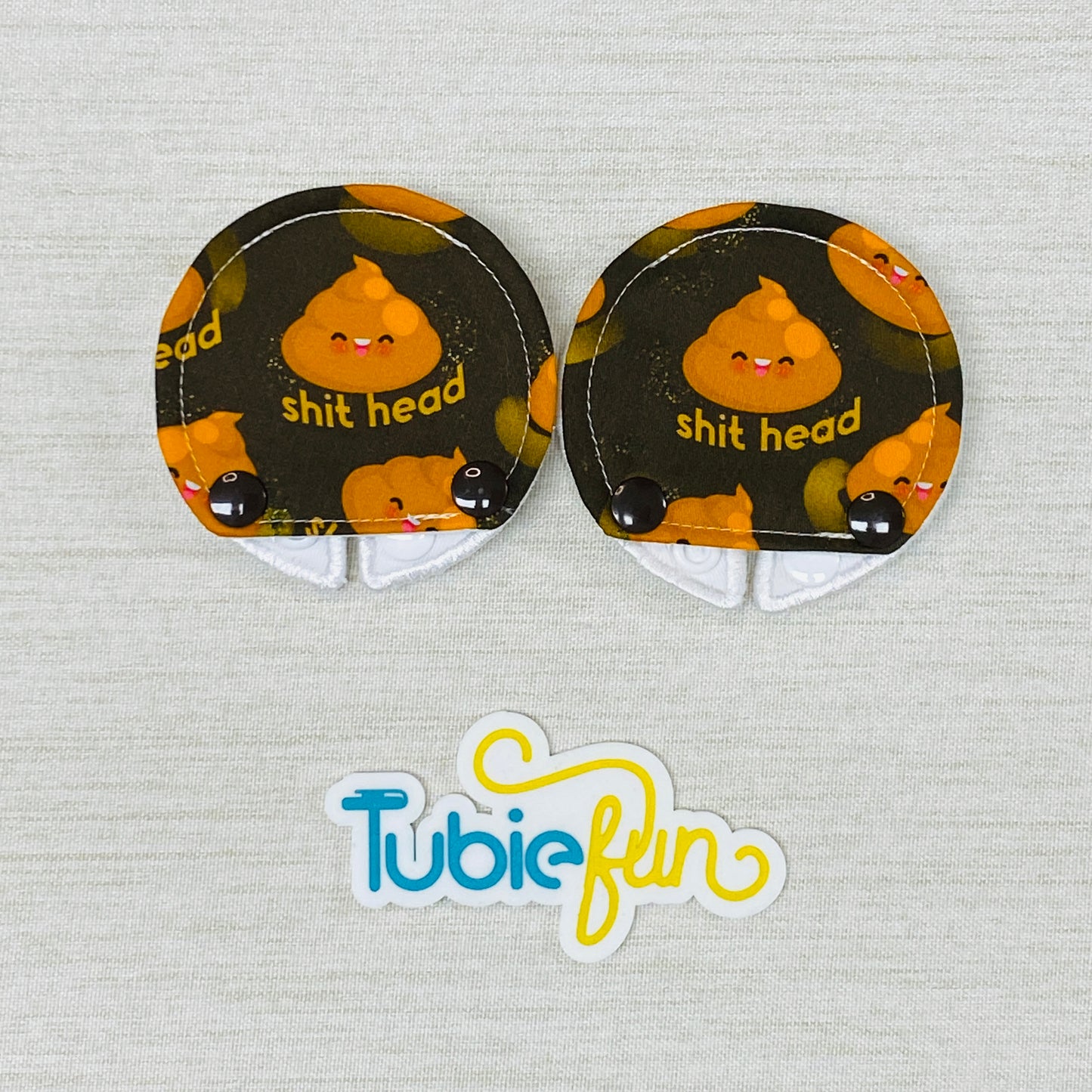 Covered Button Pad - Poo Head