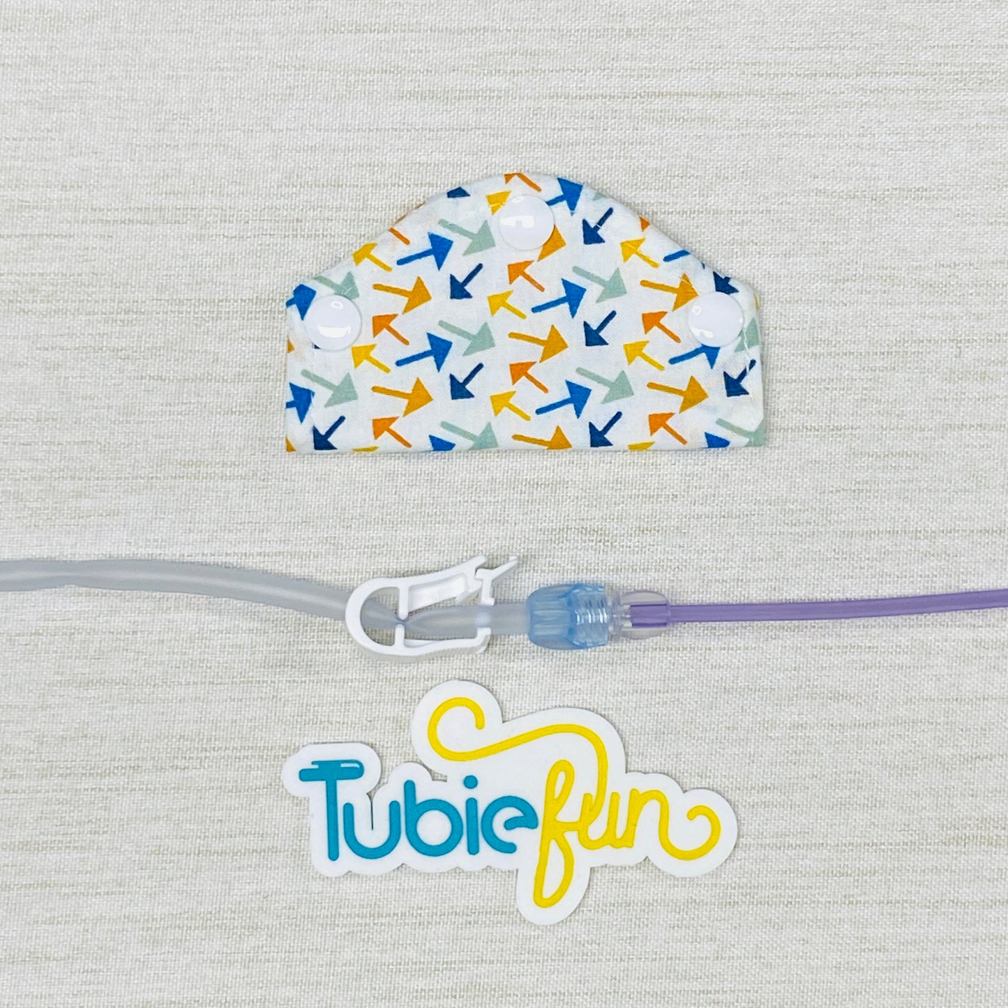 Feeding Tube Mini Connection Cover - Coloured Arrows