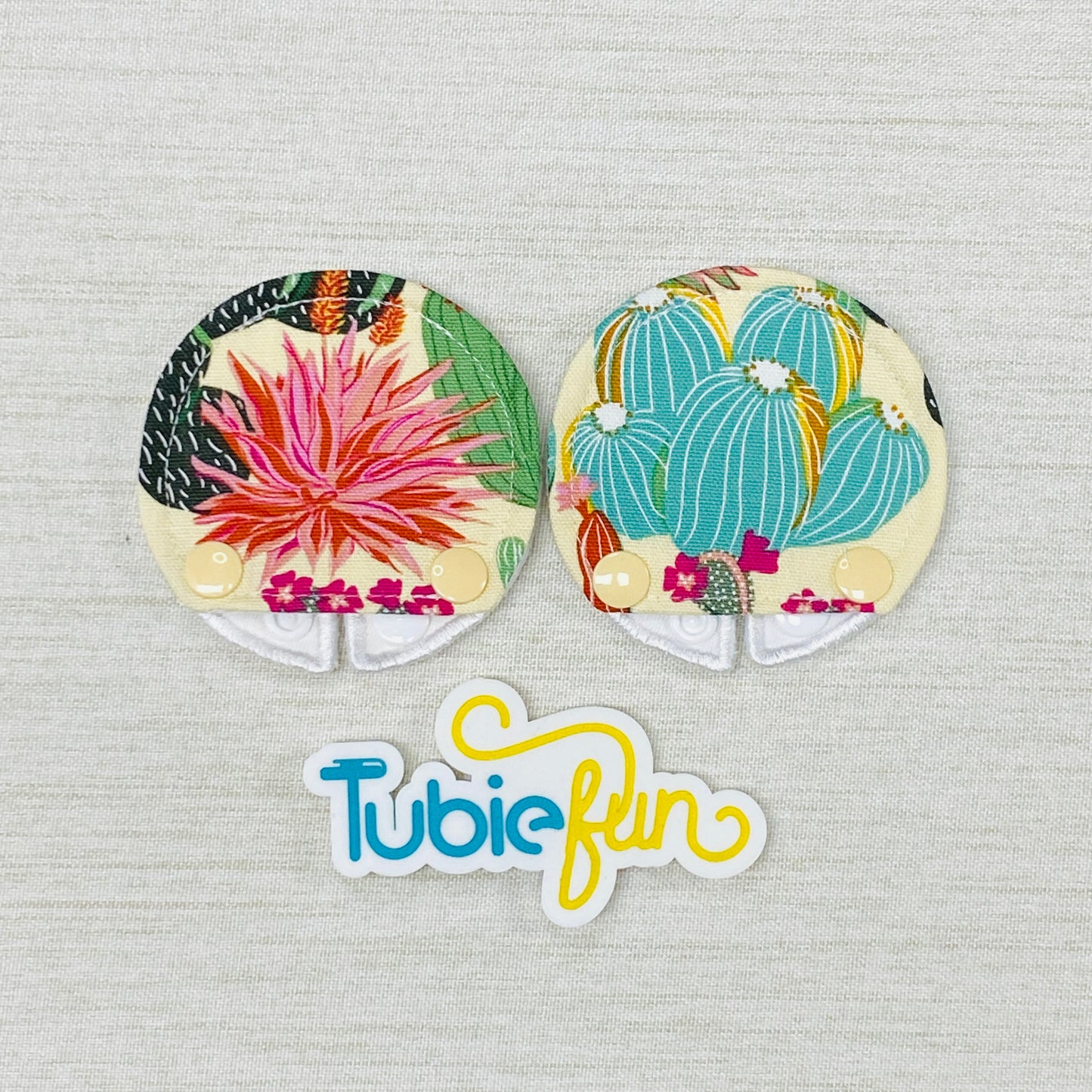 Covered Button Pad - Succulents