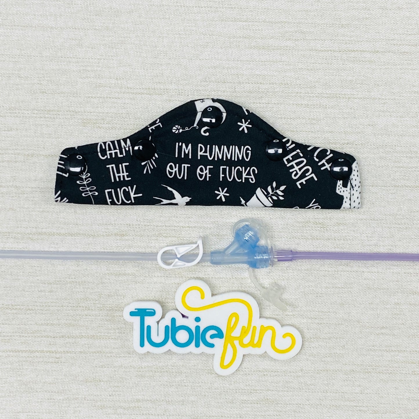 Feeding Tube Connection Cover - Sweary Sayings