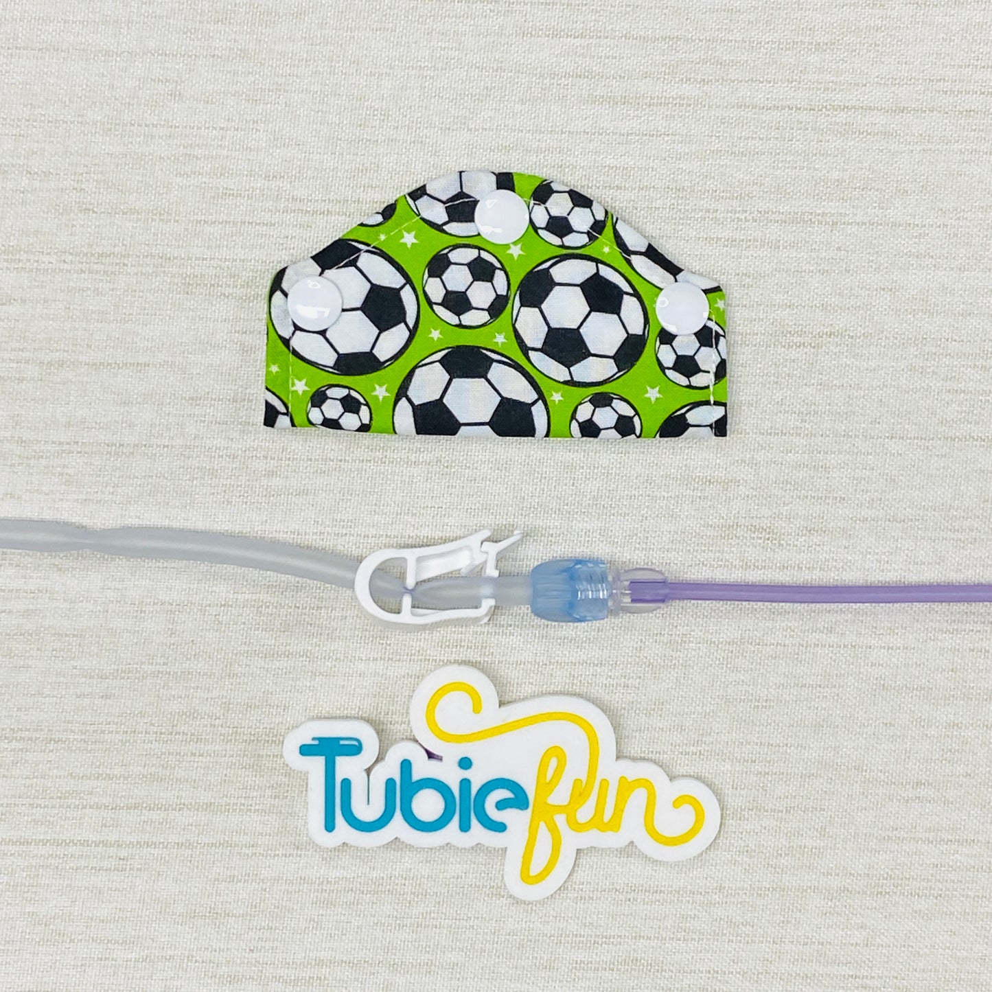 Feeding Tube Mini Connection Cover - Soccer