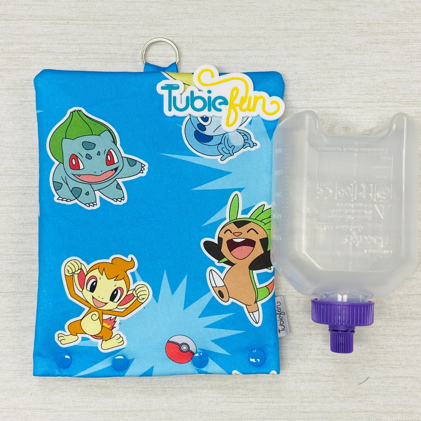 Insulated Milk Bag Suitable for 500ml Flocare Bottle in - Pocket Monsters on Blue