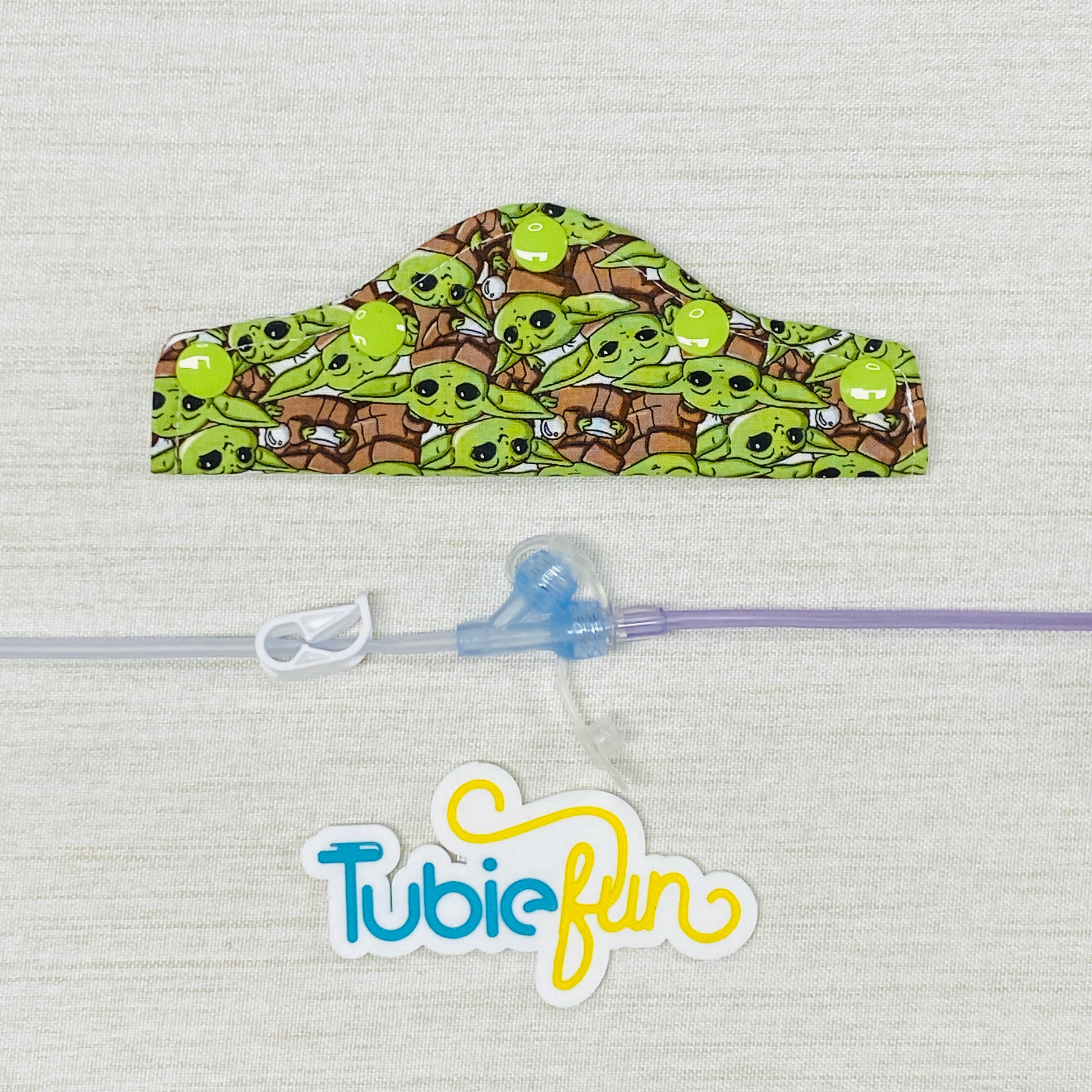 Feeding Tube Connection Cover - Little Green Alien – Tubie Fun