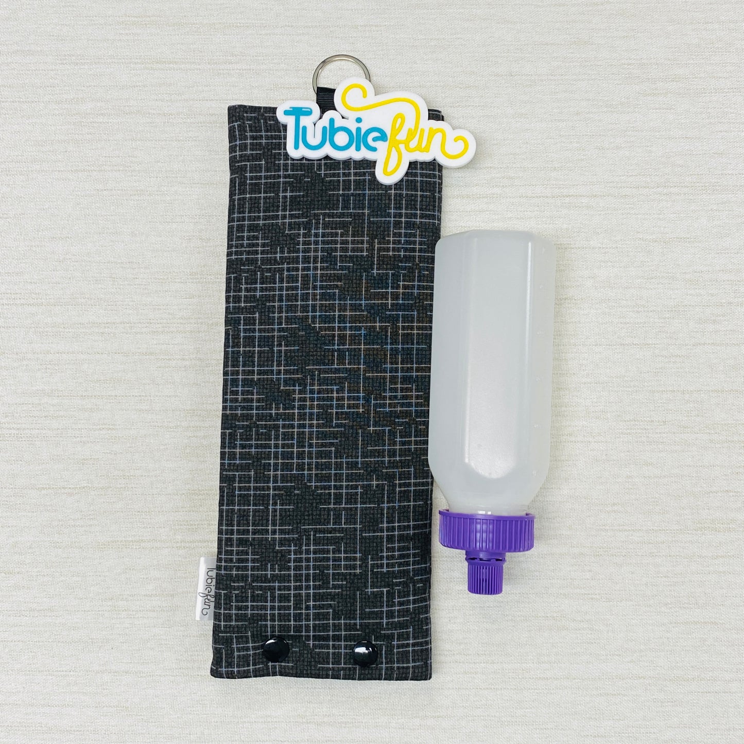 Insulated Milk Bag Suitable for 250ml Bottle in - Black Patterned