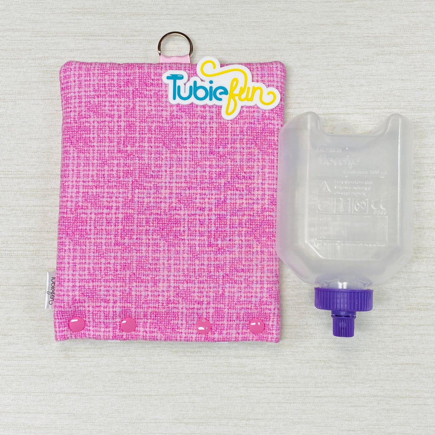 Insulated Milk Bag Suitable for 500ml Flocare Bottle in - Pink Patterned