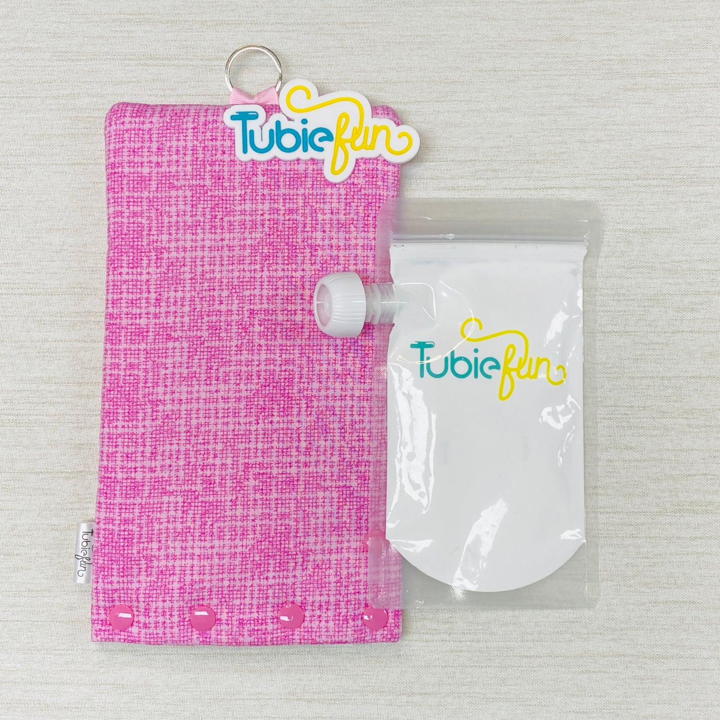 Insulated Milk Bag Suitable for Reusable Pouches - Pink Patterned