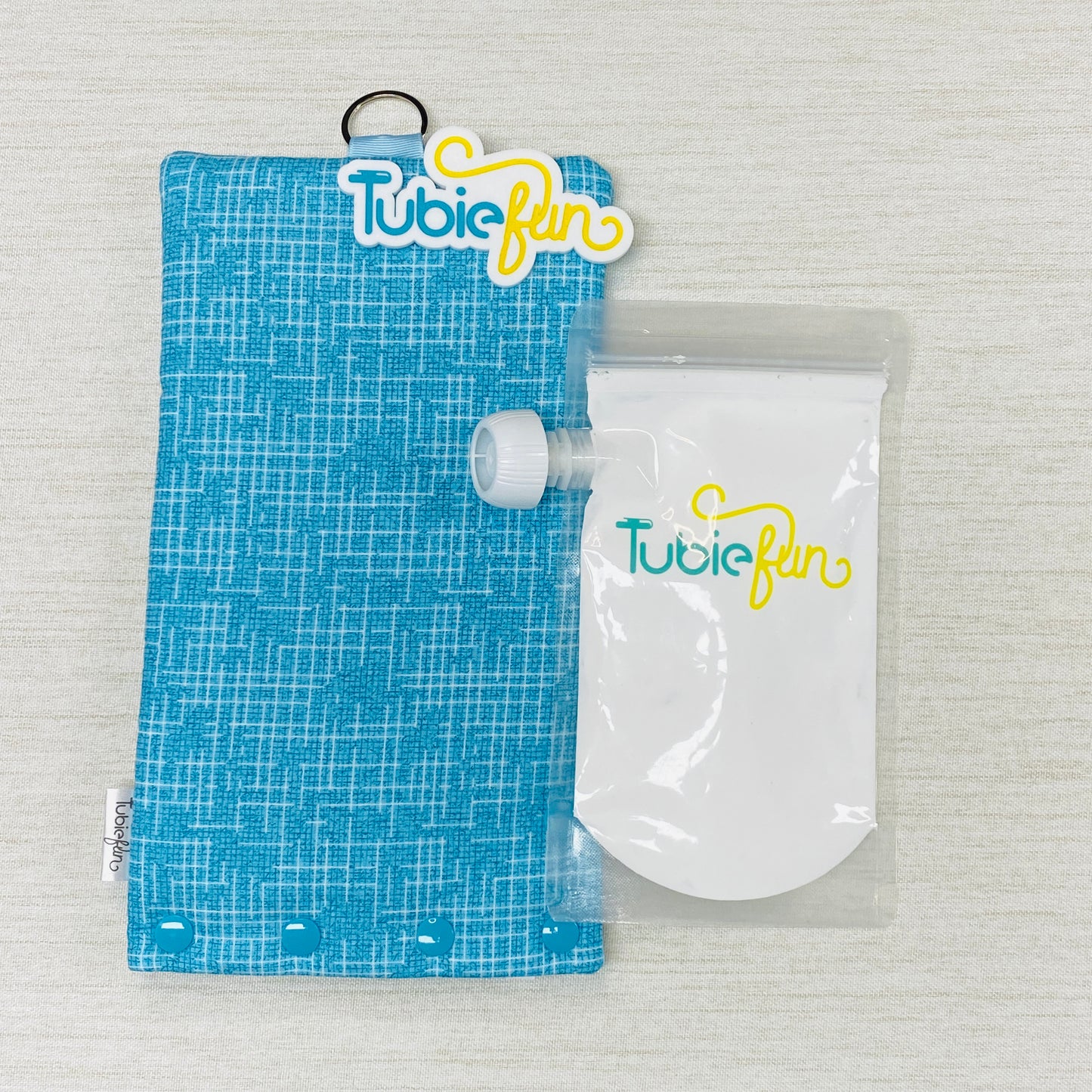 Insulated Milk Bag Suitable for Reusable Pouches - Blue Patterned