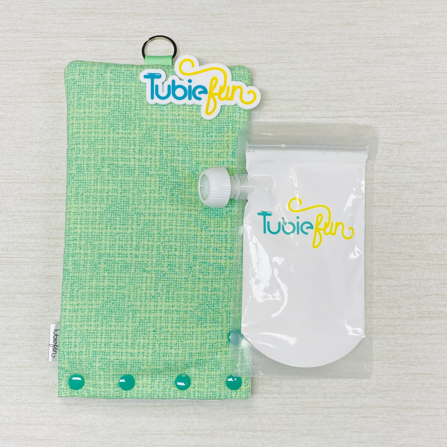 Insulated Milk Bag Suitable for Reusable Pouches - Green Patterned
