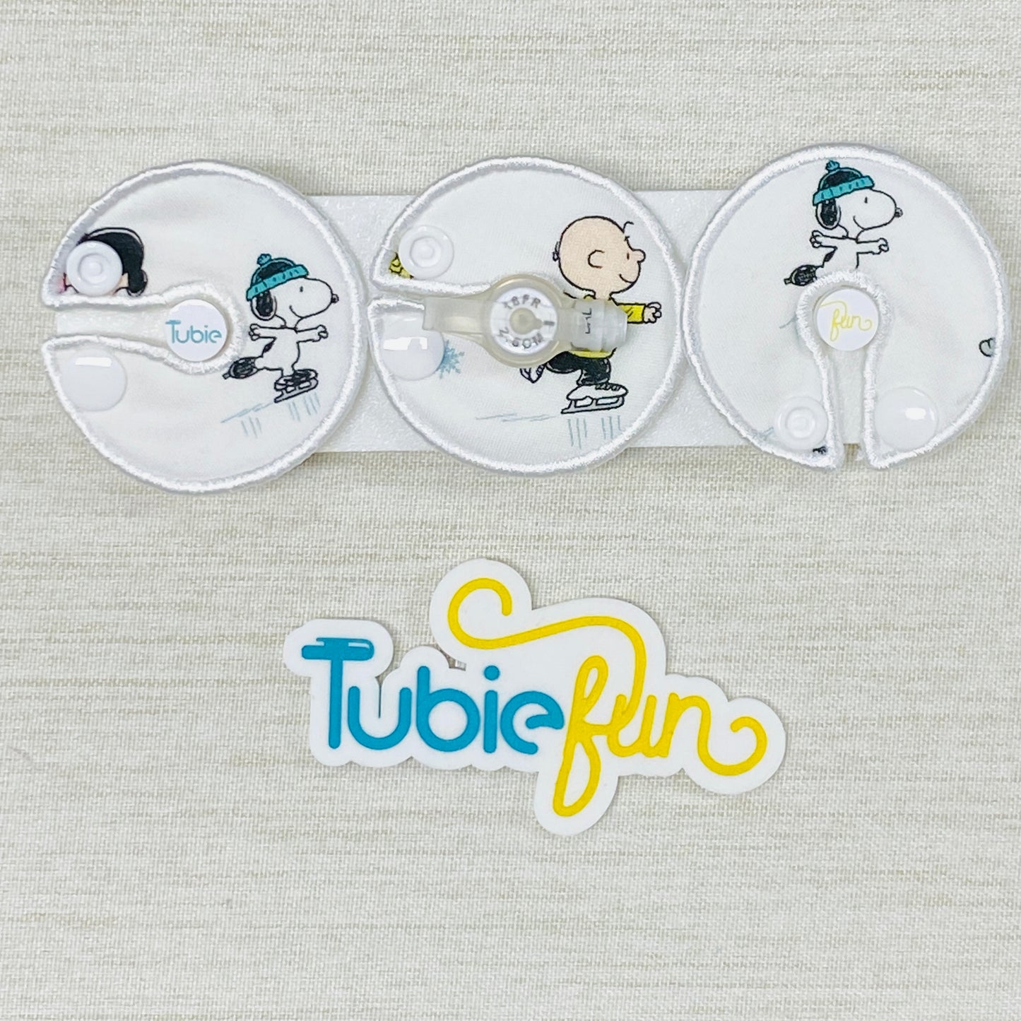 G-Tube Button Pad Cover - Peanuts Characters