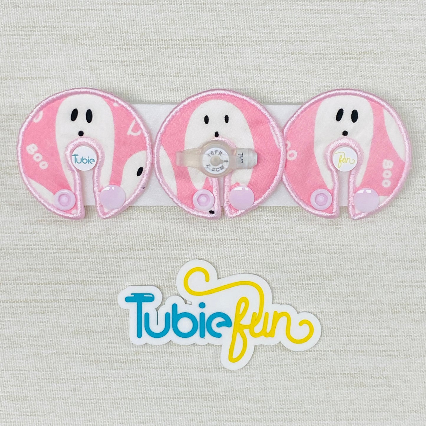 G-Tube Button Pad Cover - Boo