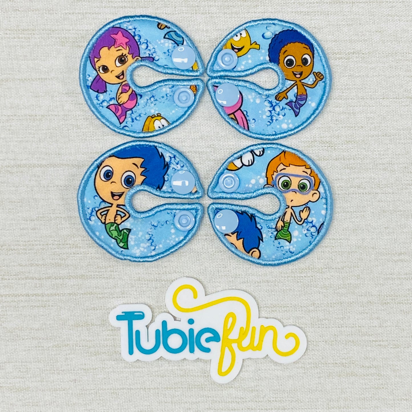 G-Tube Button Pad Cover - Guppies