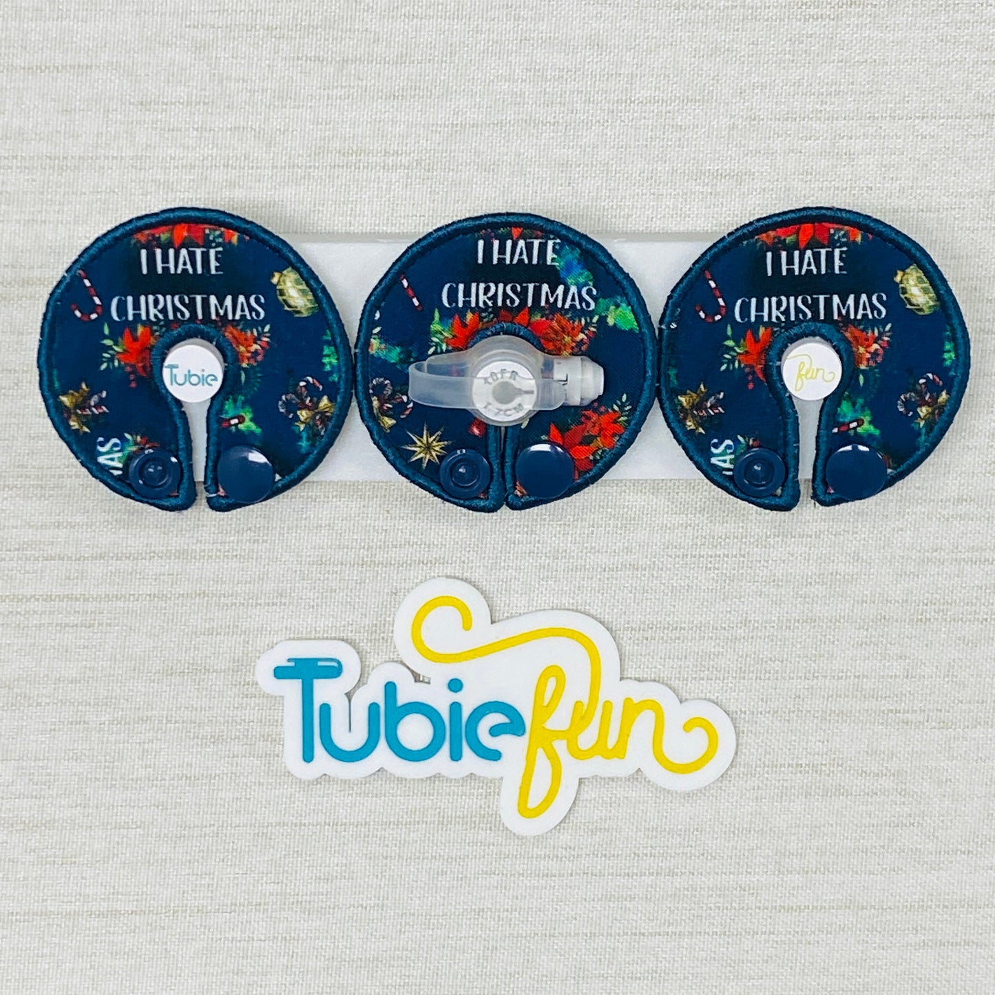 G-Tube Button Pad Cover - I Hate Christmas