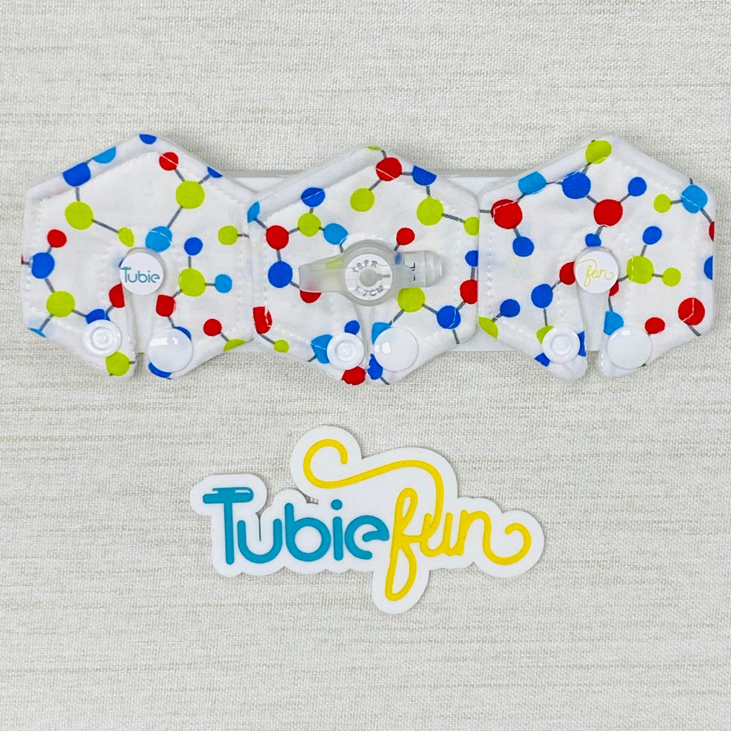 Mini Hexagon G-Tube Button Pad Cover - Science Molecules