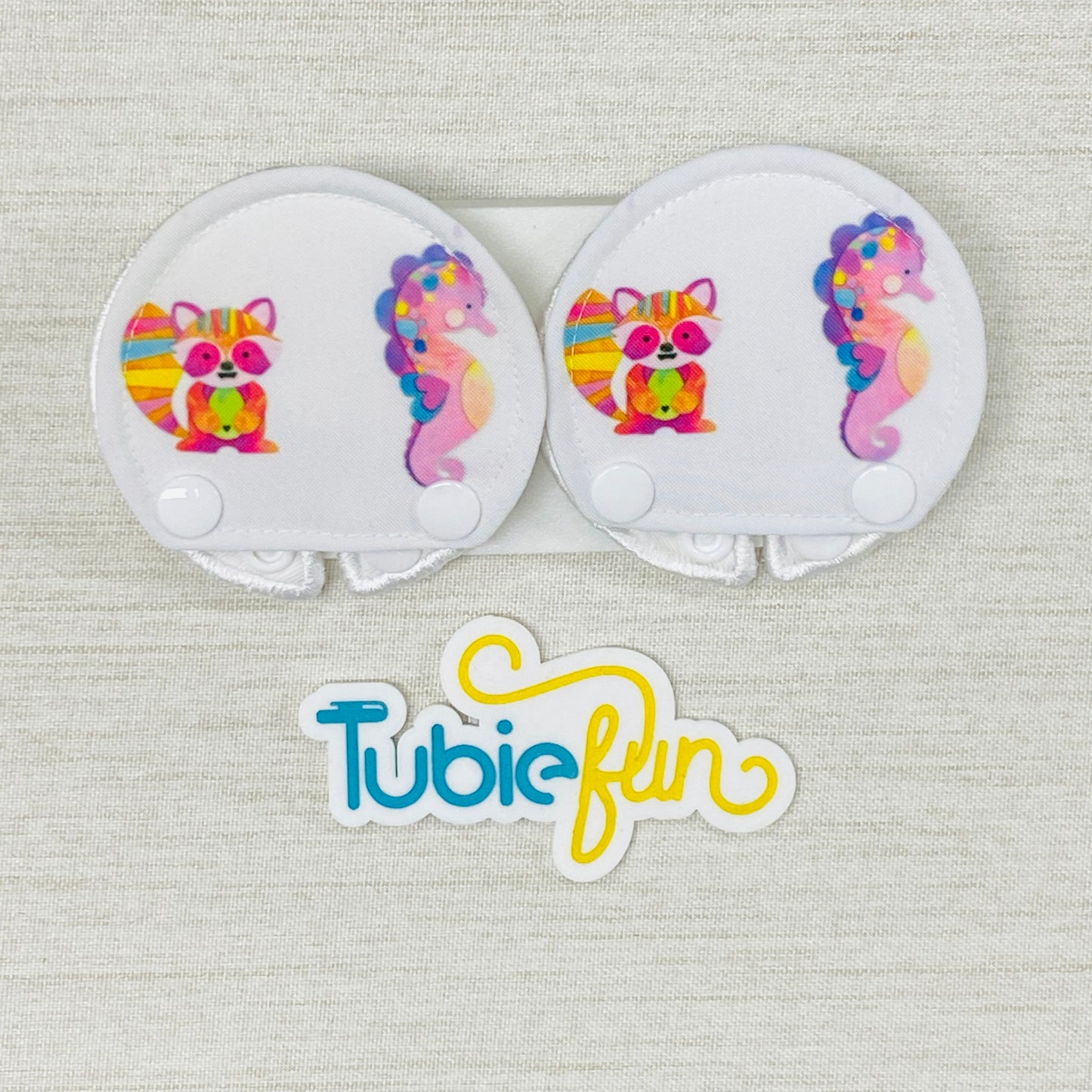 Covered Button Pad - Kasey Rainbow Remi & Stevie