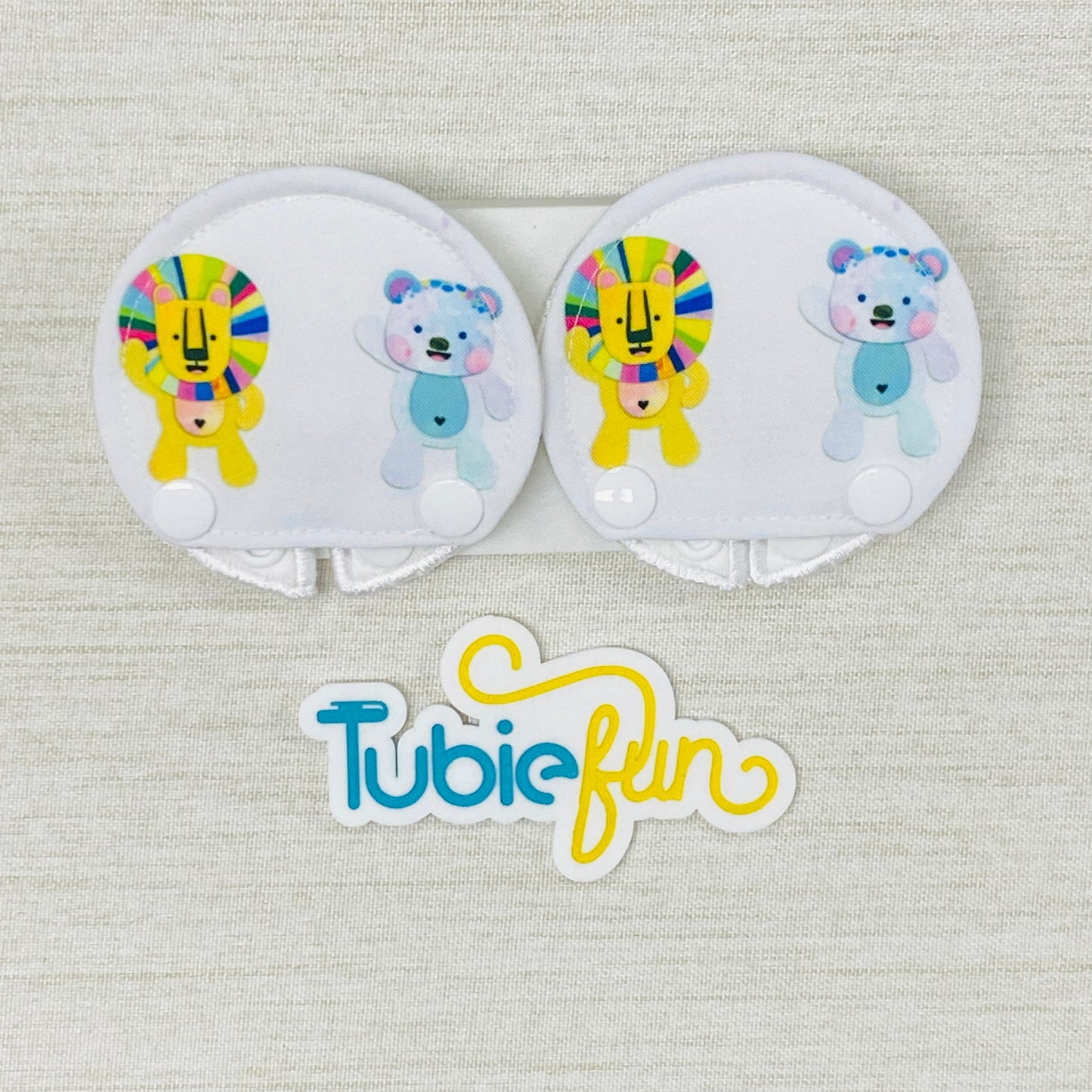 Covered Button Pad - Kasey Rainbow Luka & Poppy